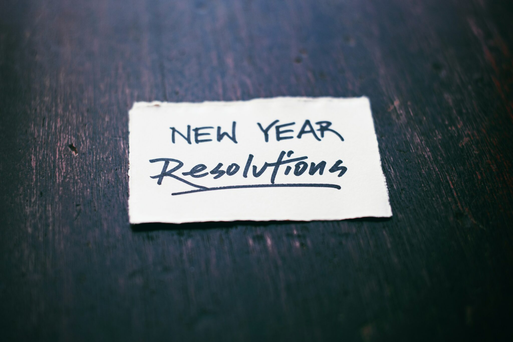 new year resolutions